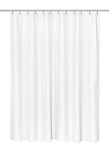 "Grace" Jacquard Shower Curtain in White