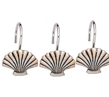 Seaside Resin Shower Curtain Hooks