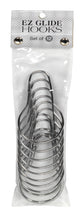 "EZ Glide" Shower Curtain Hooks in Chrome