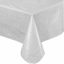 90" Long PEVA Tablecloth with Polyester Flannel Backing