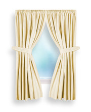 Thick Heavy Duty Curtain for Bathroom Window with Tieback and Panel