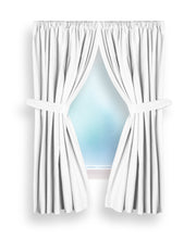Thick Heavy Duty Curtain for Bathroom Window with Tieback and Panel